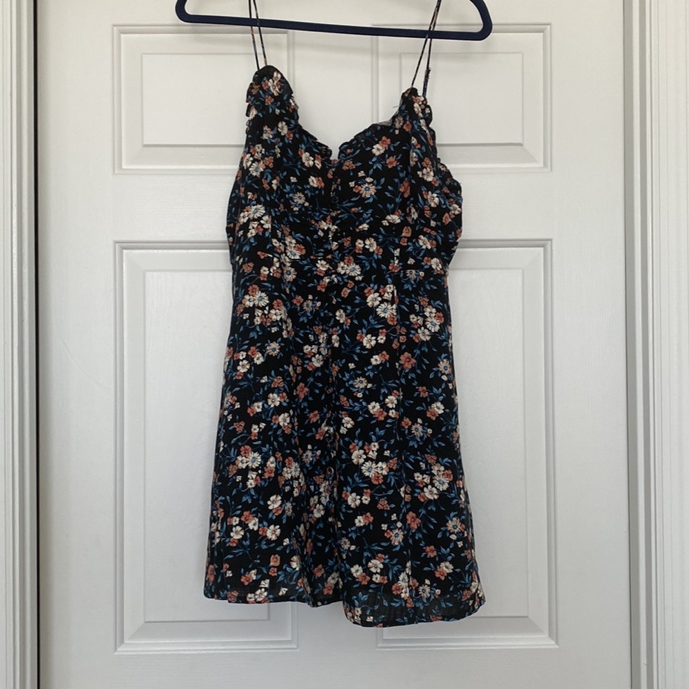Lulus Flourishing Love Black
Floral Print Button-Up Mini Dress